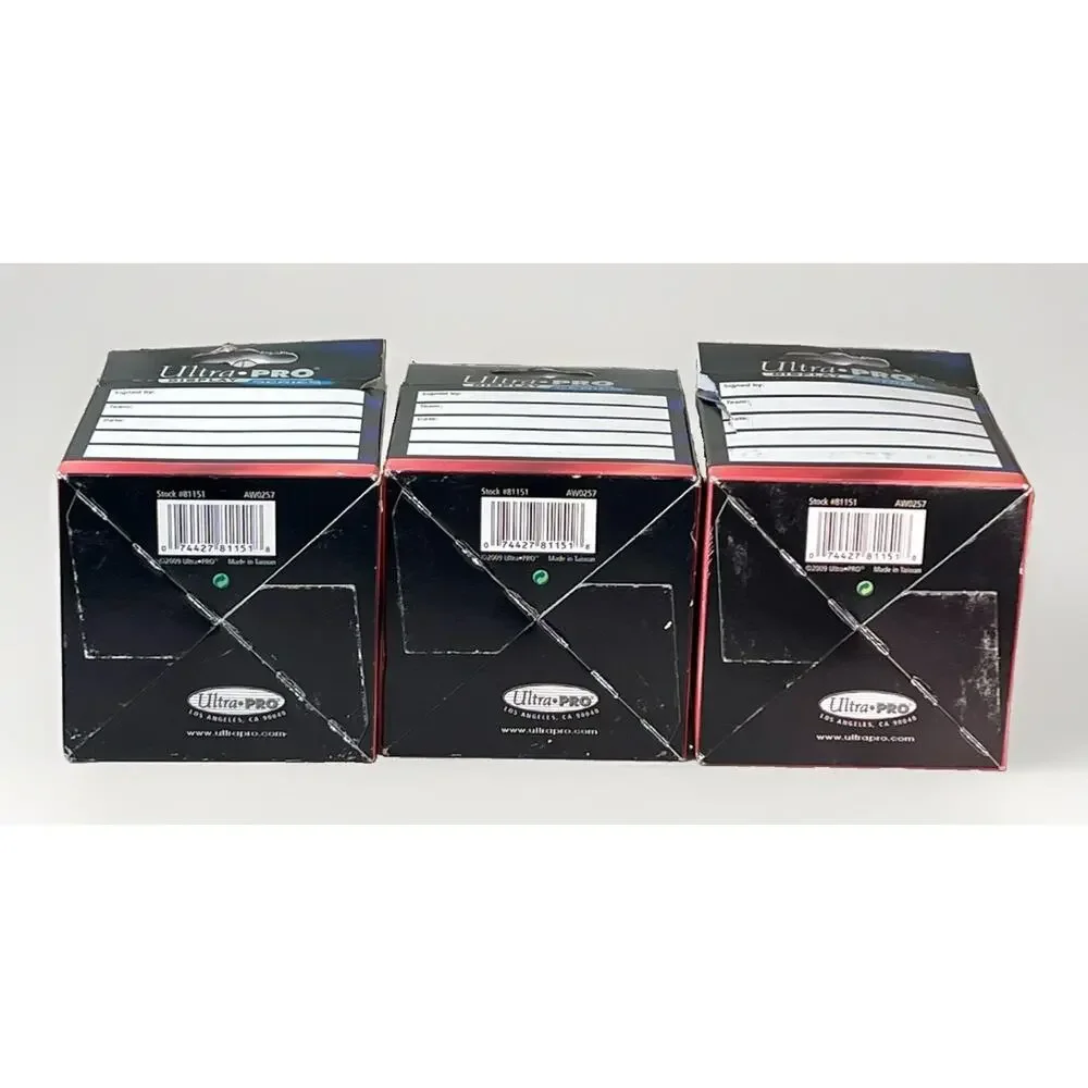 Lot of 3 Ultra PRO Display Series Square Baseball Ball Holder Display Cases NOS